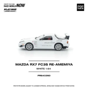 Mazda RX7 FC3S Re-Amemiya, 1:64 Scale (White)