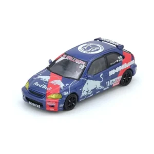 Honda Civic Type-R (Ek9) “No Good Racing” Red Bull Livery, 1:64 Scale