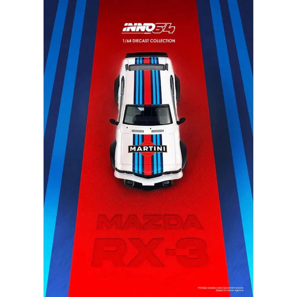 Mazda Savanna RX3 Martini Racing Livery, 1:64 Scale - Image 3