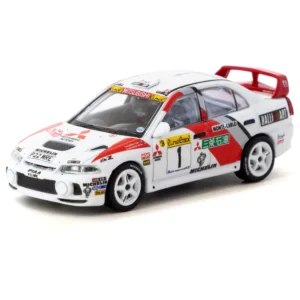 Mitsubishi Lancer Evolution IV Rallye Monte-Carlo 1997 #1 – Global64, 1:64 Scale (White)