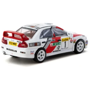 Mitsubishi Lancer Evolution IV Rallye Monte-Carlo 1997 #1 – Global64, 1:64 Scale (White)