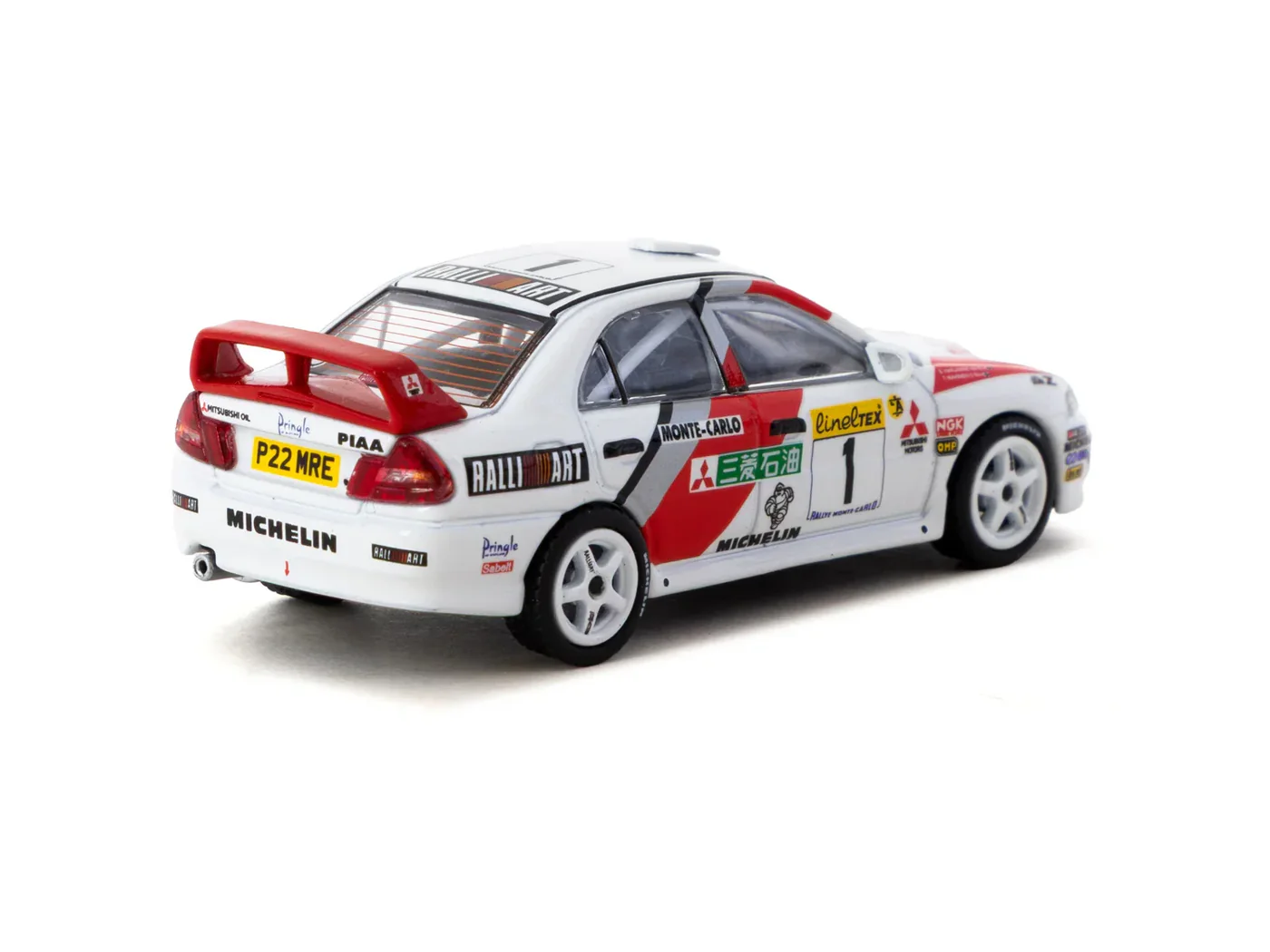 Mitsubishi Lancer Evolution IV Rallye Monte-Carlo 1997 #1 - Global64, 1:64 Scale (White) - Image 2