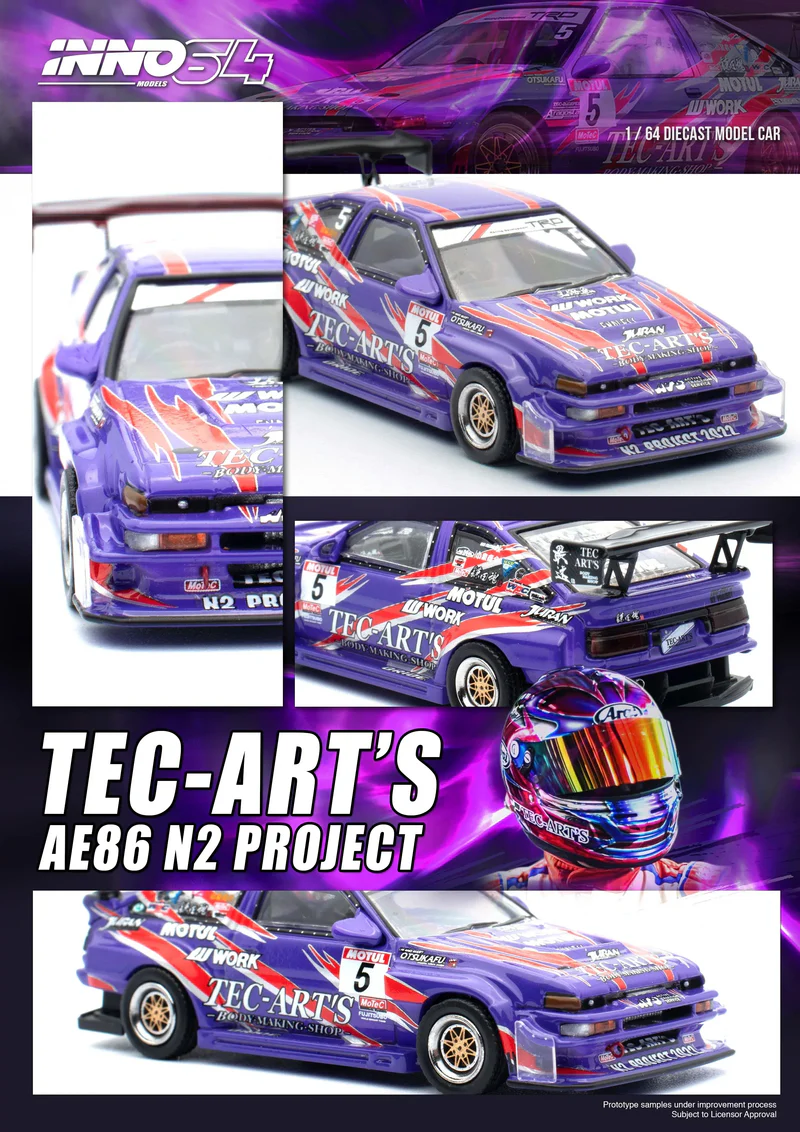 Toyota Sprinter Trueno AE86 N2 Project By Tec-Art'S, 1:64 Scale - Image 3