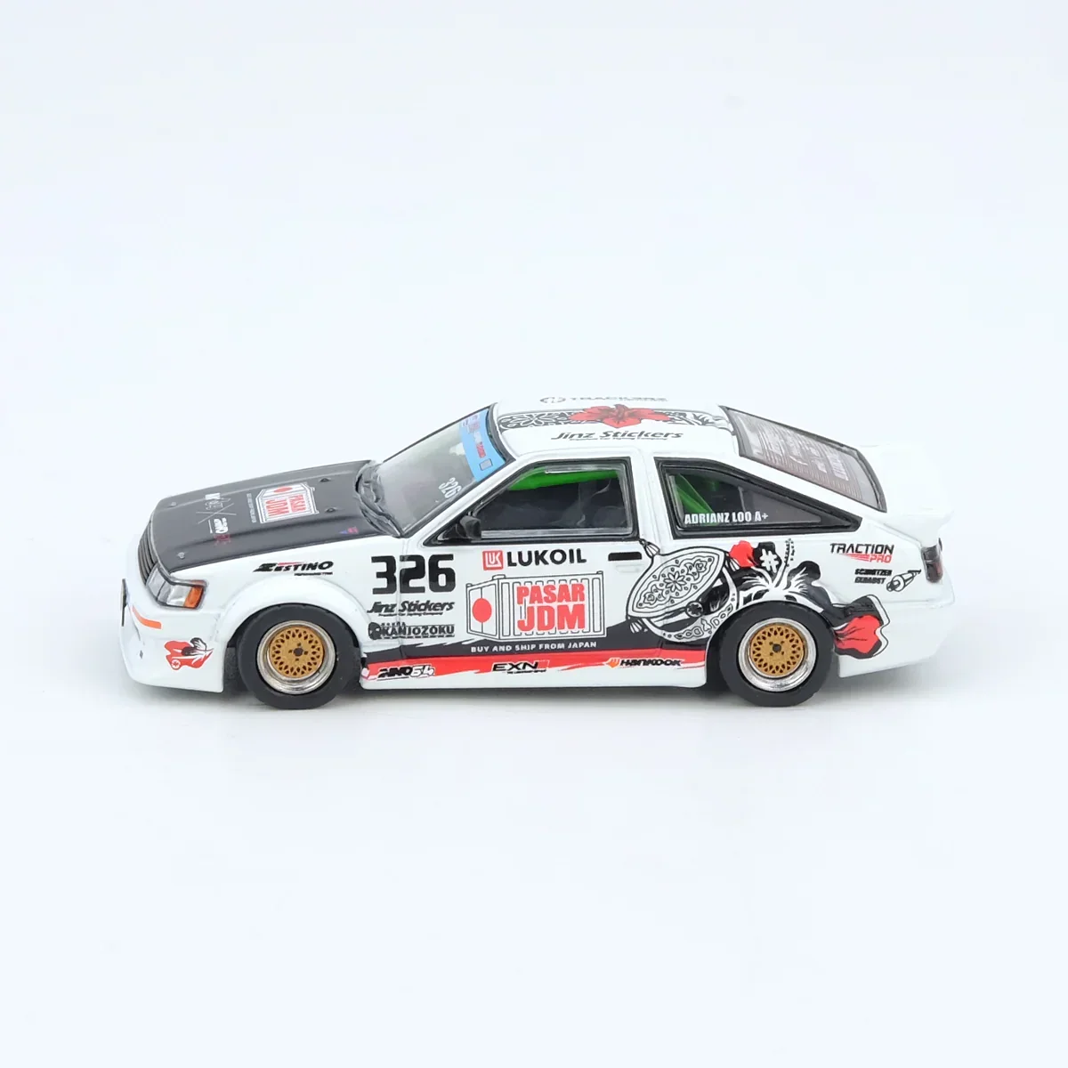 Toyota Corolla AE86 Levin Trackers Racing, 1:64 Scale - Image 3