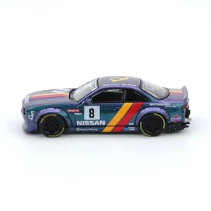 Nissan Silvia (S14) Boss Rocket Bunny, 1:64 Scale (Magic Purple)