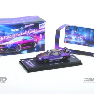 Nissan Skyline GT-R (R34) Z-Tune “Endgame” Australia Special Edition (Purple) (Chanse of Black Pearl Chase Car), 1:64 Scale