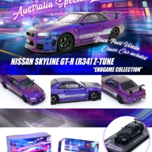 Nissan Skyline GT-R (R34) Z-Tune “Endgame” Australia Special Edition (Purple) (Chanse of Black Pearl Chase Car), 1:64 Scale