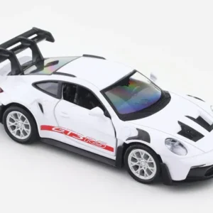 Porsche 911 GT3 RS White 1:36 RMZ City Licensed Pull Back Car Scale Model