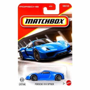 Matchbox 1:64 Scale Porsche 918 Spyder for 3 Years & Above 109/125 (Blue)