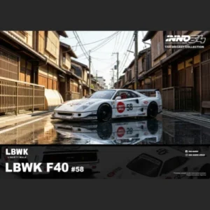 LBWK F40 (White), 1:64 Scale (Chance of Red Chase Car)
