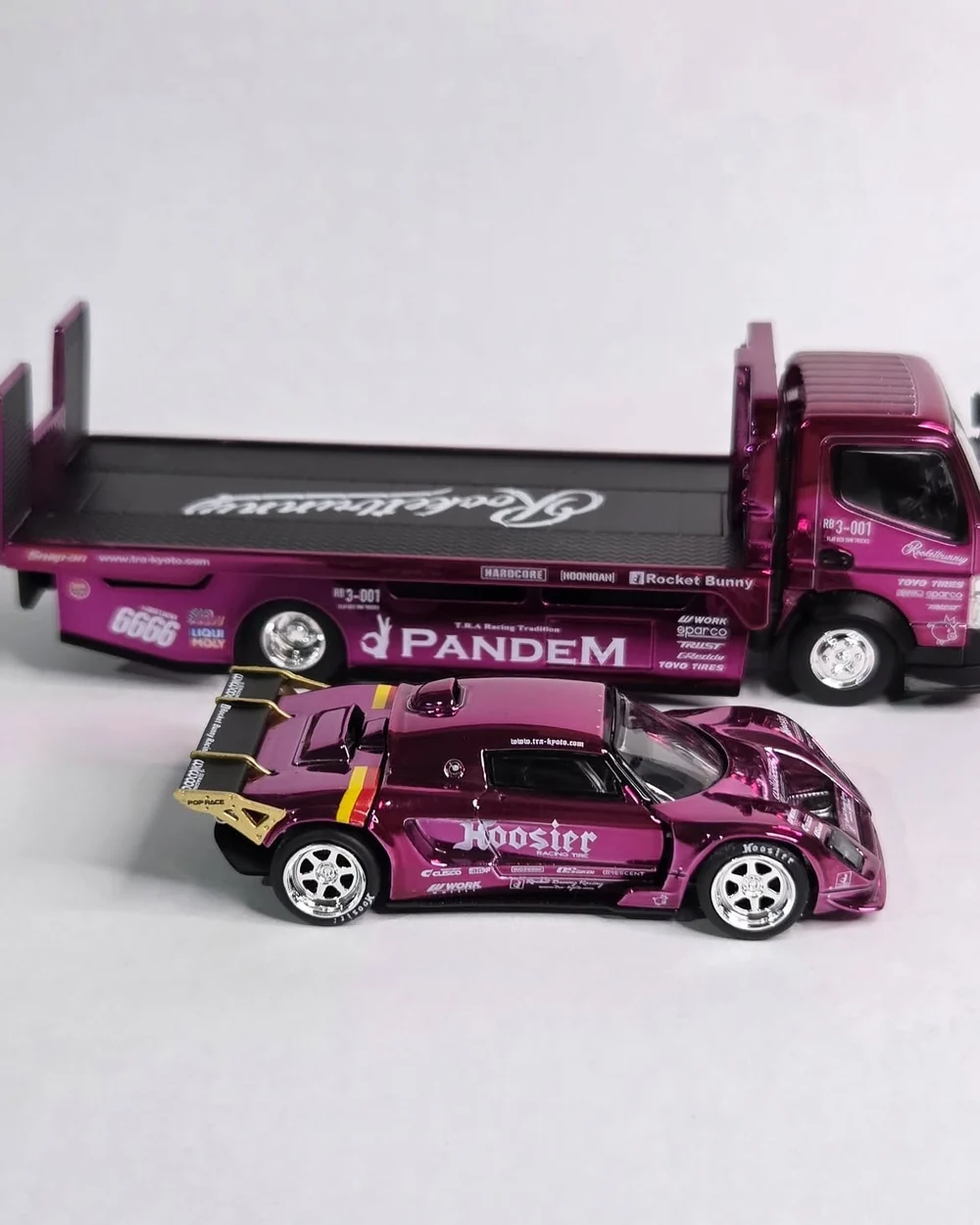 *HEC 2026* Pandem Lotus Elise Pandem Fuso-300 Rocket Bunny Racing, 1:64 Scale (Purple Chrome) - Image 5