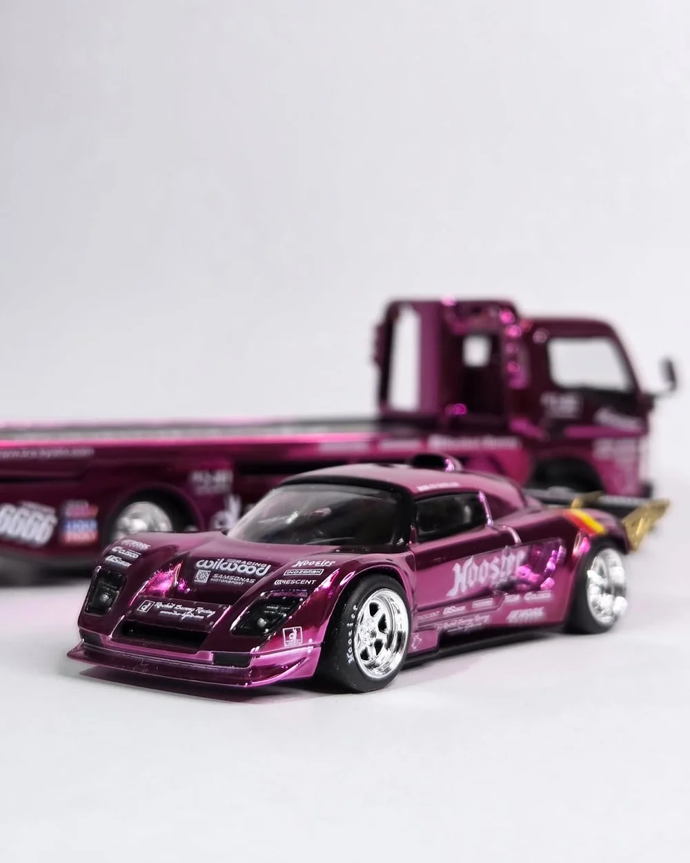 *HEC 2026* Pandem Lotus Elise Pandem Fuso-300 Rocket Bunny Racing, 1:64 Scale (Purple Chrome) - Image 4
