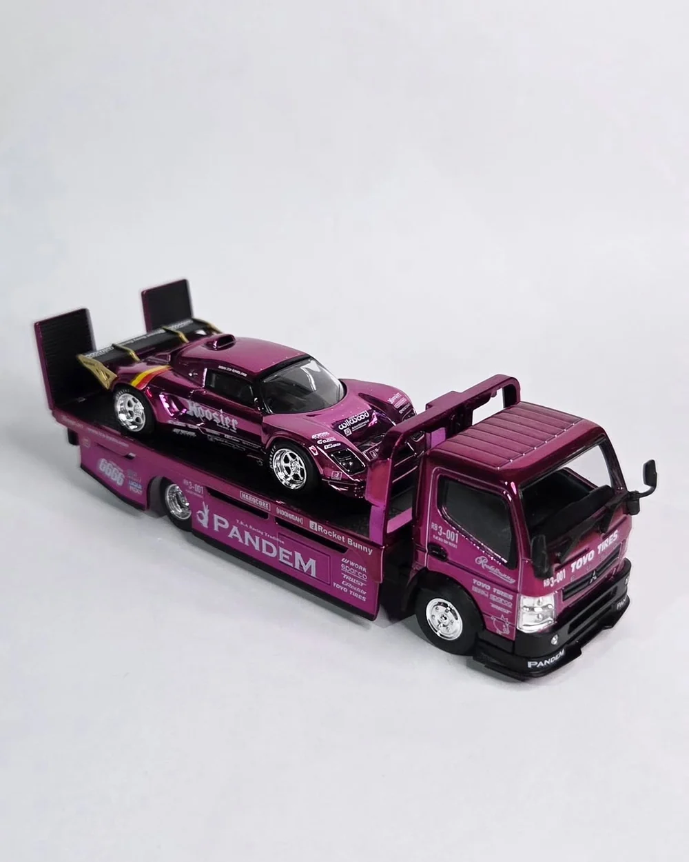 *HEC 2026* Pandem Lotus Elise Pandem Fuso-300 Rocket Bunny Racing, 1:64 Scale (Purple Chrome) - Image 3
