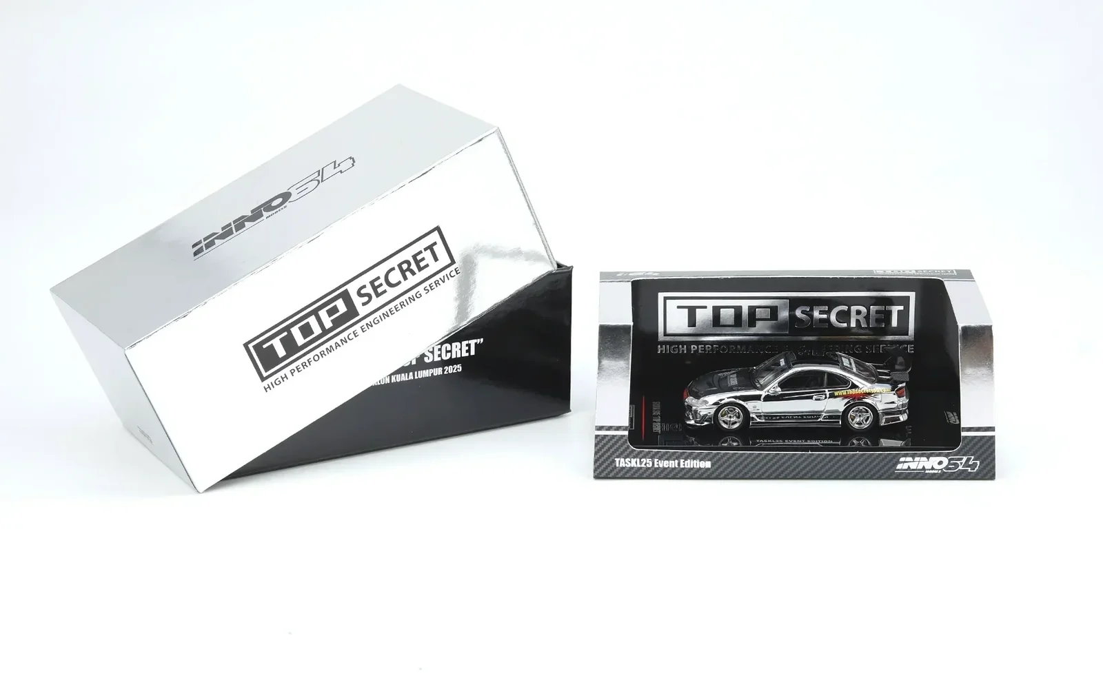Top Secret Silvia S15 Tokyo Auto Salon Kuala Lumpur 2025 Event Edition, 1:64 Scale (Chance of Gold Chrome Chase Car) - Image 7