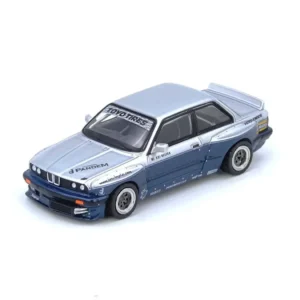 Pandem E30 M3, 1:64 Scale (Silver/Blue)