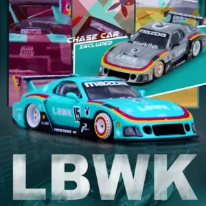 Mazda RX7 (FD3S) LB-Super Silhouette (Teal) (Chance of Grey Chase Car), 1:64 Scale