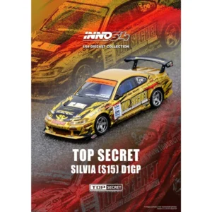 Top Secret Silvia (S15) Gold D1 Grand Prix Series Champion 2004, 1:64 Scale