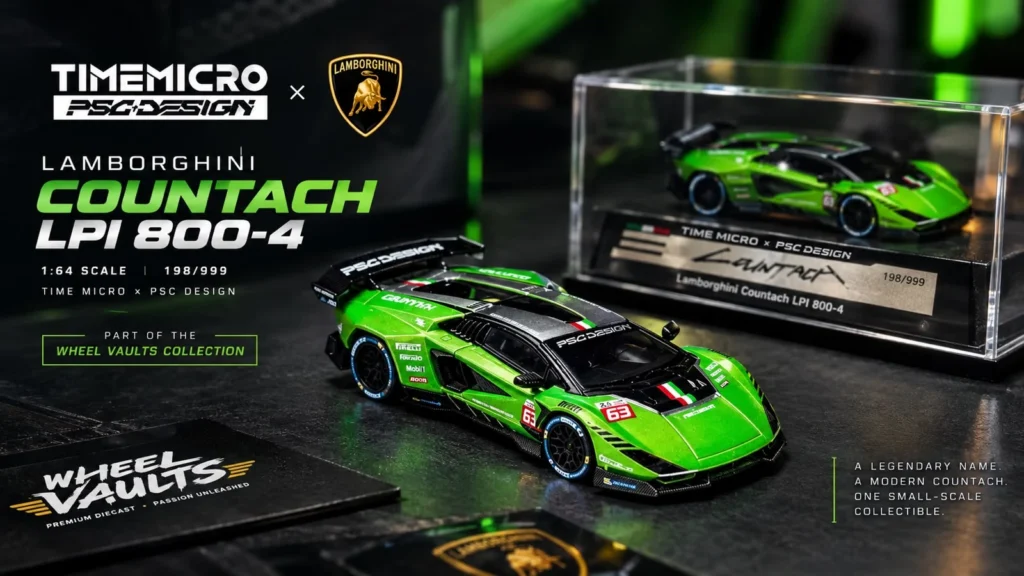 Read more about the article Lamborghini Countach LPI 800-4 1:64 – TimeMicro × PSC Design | 191/999