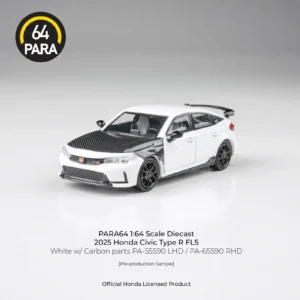 Honda Civic Type-R FL5 W/Carbon Parts ’25, 1:64 Scale (White)