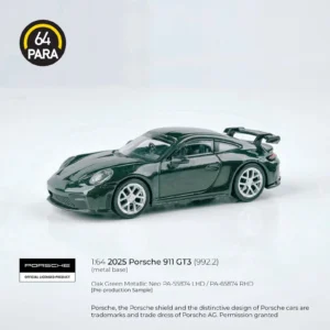 Porsche 911 GT3 (992.2) 2025, 1:64 Scale (Green)