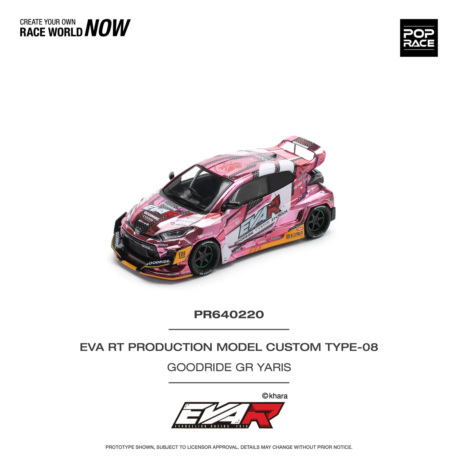 Eva RT Production Model Custom Type-08, 1:64 Scale (Pink)
