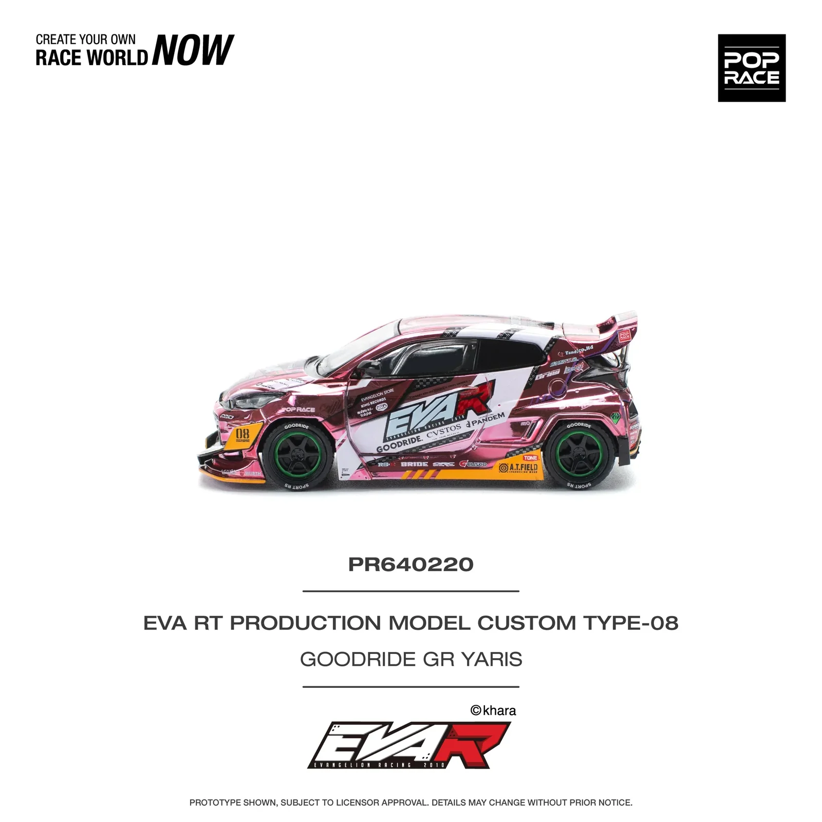 Eva RT Production Model Custom Type-08, 1:64 Scale (Pink) - Image 4