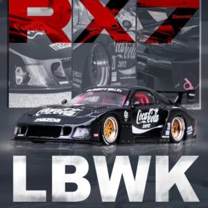 Mazda RX7 ( FD3S) LB-Super Silhouette,1:64 Scale (Black)
