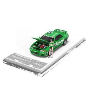 Nissan GTR R32 – Green No. 55 – Figure Edition,1:64 Scale