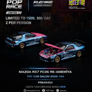 *HKTCS* Mazda RX-7 FC3S RE-Amemiya HK Toycar Salon Exclusive Ltd 1500, 1:64 Scale