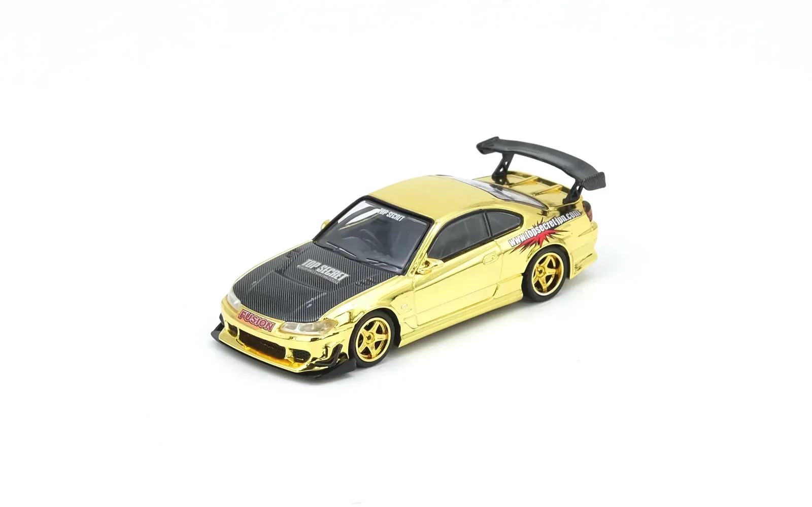 Top Secret Silvia S15 Tokyo Auto Salon Kuala Lumpur 2025 Event Edition, 1:64 Scale (Chance of Gold Chrome Chase Car) - Image 4