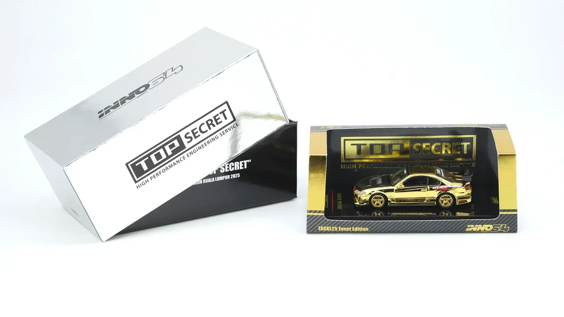 Top Secret Silvia S15 Tokyo Auto Salon Kuala Lumpur 2025 Event Edition, 1:64 Scale (Chance of Gold Chrome Chase Car) - Image 6