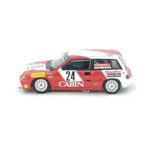 Honda Civic SI E-AT #24 Cabin Macau Guia Race 1988 2ND 1600CC Class Tomohiko Tsutsumi, 1:64 Scale