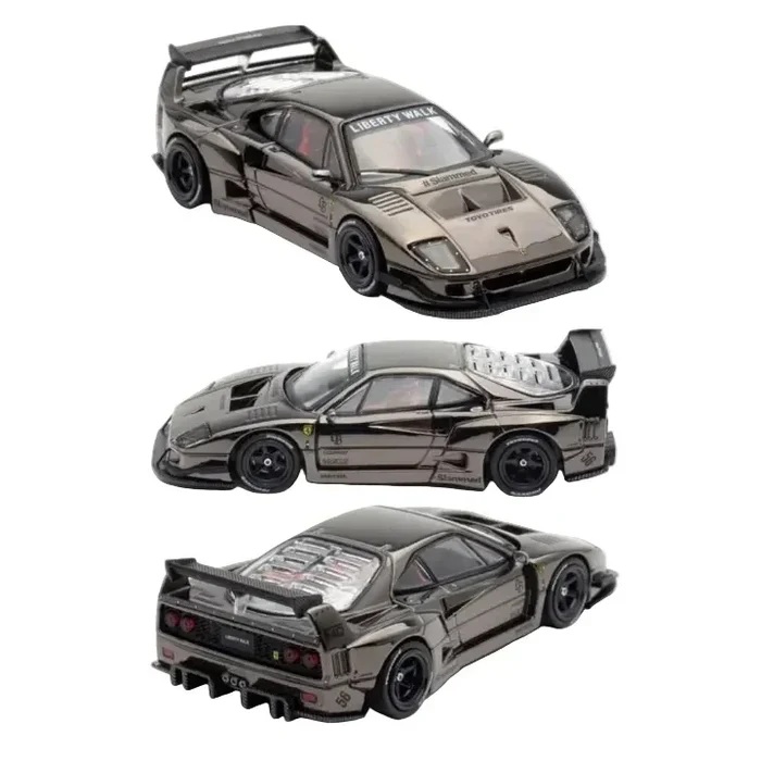 LBWK F40, 1:64 Scale (Chrome Black) - Image 2